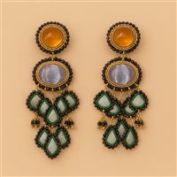 Orecchini Donna in Argento Agata Cianfrone Gioielli F217OR-ART63-NERO